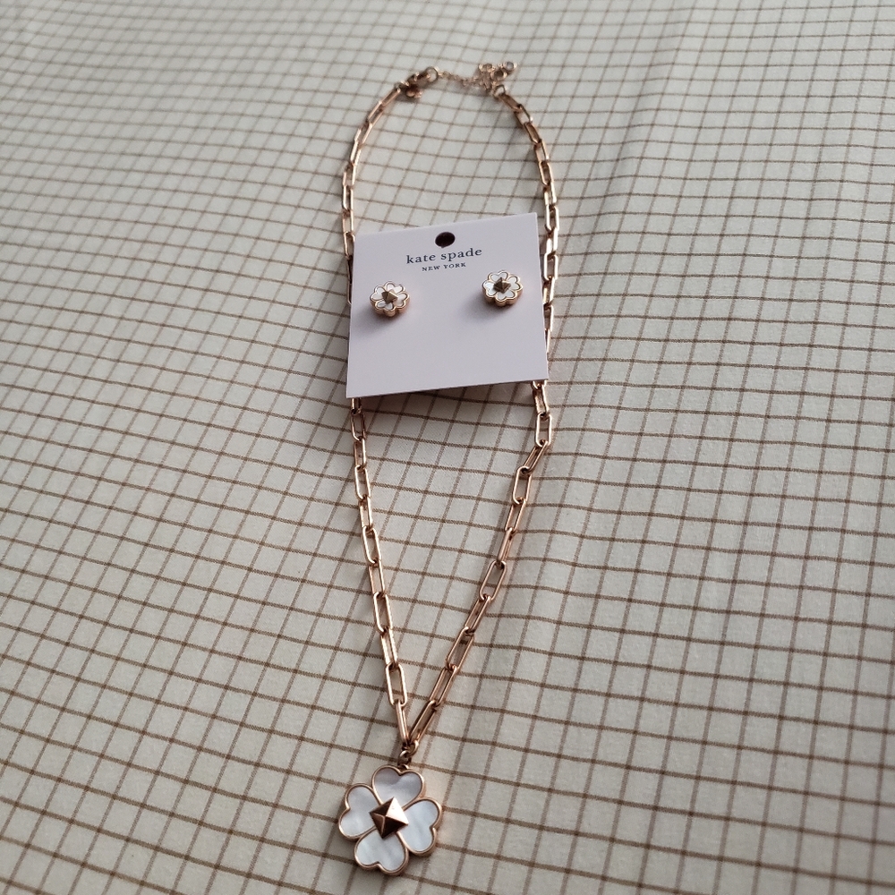 Kate Spade Necklace & Earrings Set